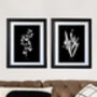 Two Vintage Floral Wall Art Prints, thumbnail 1 of 5