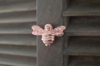 Brass Bee Drawer Cabinet Knob Rose Gold Finish, 2 of 2