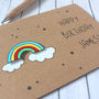 Personalised Bright Rainbow Happy Birthday Card, thumbnail 7 of 8