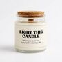 Anniversary Gifts For Him And Her Funny Candle, thumbnail 1 of 6