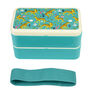 Cheetah Design Adult Bento Lunch Box With Cutlery, thumbnail 5 of 5
