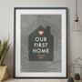 Home Sweet Home Personalised Map Print, thumbnail 4 of 12