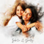 Christmas Gift – Personalised Watercolour Family Portrait From Your Photo, thumbnail 6 of 9