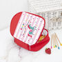 Personalised Circus Themed Red Lunch Bag, thumbnail 7 of 10