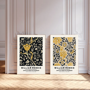 William Morris Set Of Two Yellow And Browns Art Prints, 2 of 4