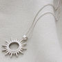 Sterling Silver Sun Necklace, thumbnail 4 of 5