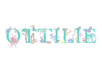 Personalised Name Print With A Choice Of Six Colours, 10 of 11