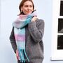 Personalised Ombre Check Winter Scarf, thumbnail 2 of 4