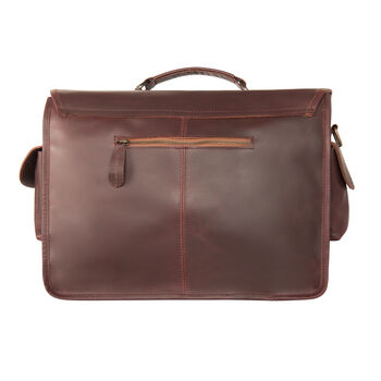 Personalised Leather Harvard Satchel, 9 of 12