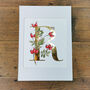 R Is For Rosehip Illuminated Initial Art, thumbnail 3 of 6