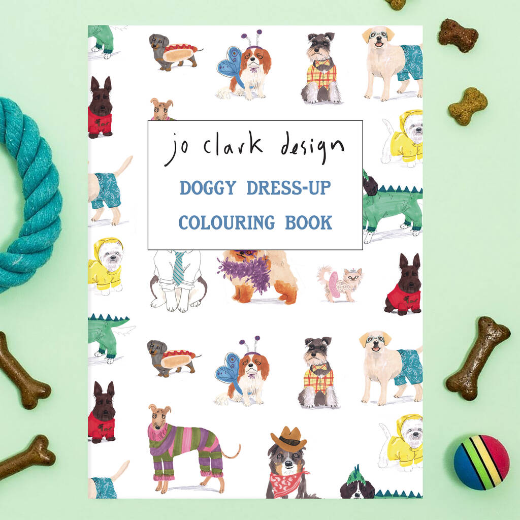 Colouring Book Doggy Dress Up, 1 of 8