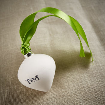Personalised Ceramic Christmas Baubles, 4 of 5
