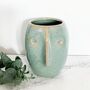 Small Ceramic Face Vase, thumbnail 3 of 3