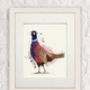 Pheasant Splash No.Six Art Print, Framed Or Unframed, thumbnail 6 of 7