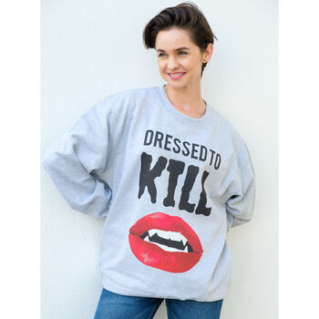 Dressed To Kill Women’s Halloween Sweatshirt, 2 of 5