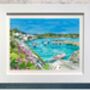 Coverack Harbour, Cornwall Art Print, thumbnail 1 of 4