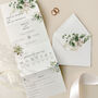 Forest Greenery Concertina Wedding Invitations, thumbnail 1 of 4