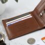 Personalised Tan Leather Wallet, thumbnail 3 of 4