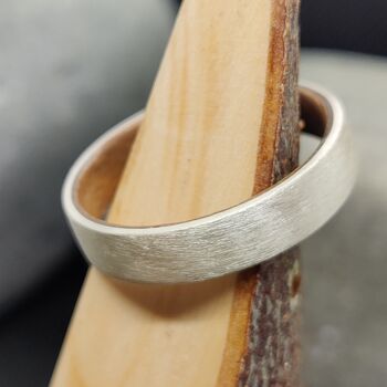 European Walnut And Silver Ring Brushed Finish, 6 of 7