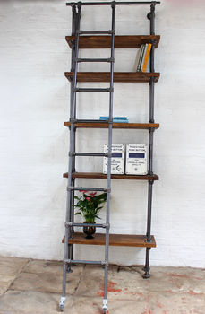 Brooklyn Handmade Reclaimed Scaffolding Boards Bookcase, 2 of 7