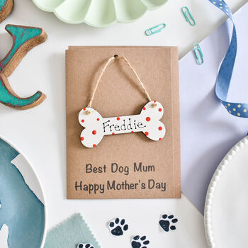 Personalised Mother's Day From The Dog Bone Card, 2 of 2