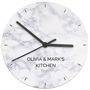 Personalised Marble Effect Clock, thumbnail 3 of 4