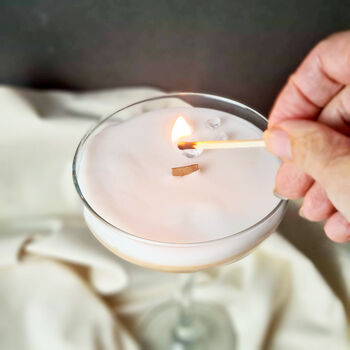 Vegan Handmade Scented Pornstar Martini Cocktail Candle, 10 of 10