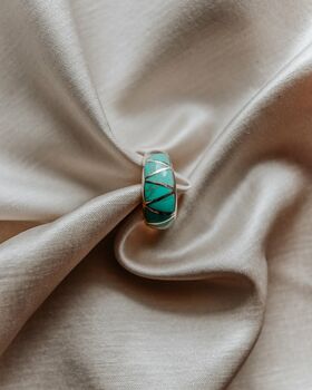 Ingrid Sterling Silver Turquoise Ring, 5 of 5