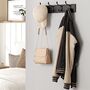 Wall Mounted Coat Rack With Four Metal Hooks, thumbnail 1 of 12