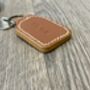 Personalised Leather Keyring, Tan, thumbnail 3 of 8
