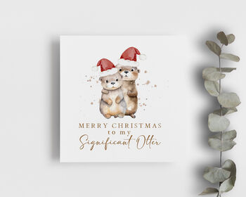 Significant Otter Christmas Card, 2 of 2
