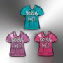 Hospital Scrubs In A Choice Of Colours Enamel Brooch Lapel Pin Badge, Ideal Gift For Doctors, Nurses, Medical Staff, Students And Surgeons, thumbnail 4 of 9