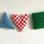 Handmade Shapes Felt Garland For Child's Room, thumbnail 2 of 5