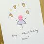 Personalised Handmade Button Juggler Birthday Card, thumbnail 11 of 12