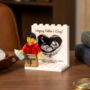 Personalised First Father’s Day Baby Scan Lego® Brick Minifig Display Gift For Dad To Be, thumbnail 1 of 11