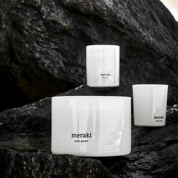 Meraki Large White Garden Scented Candle, 2 of 8
