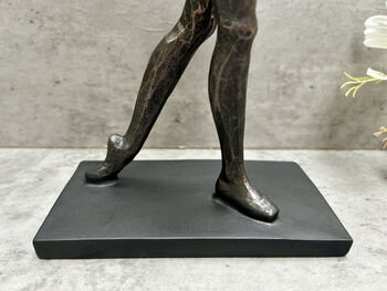 Black Sculpted Dancer Figurine – 29cm Dancing Ornament, 11 of 12