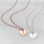 Safi Sterling Silver Personalised Heart Necklace, thumbnail 2 of 7