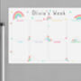 Kids Rainbow Personalised Weekly Planner Whiteboard, thumbnail 4 of 5