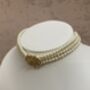 Gold Plated Kundan Stone And Pearl Necklace Set White, thumbnail 5 of 7