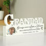 Personalised Grandad Memorial Photo Ornament, thumbnail 2 of 4