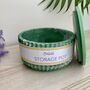 Emerald Green Wide Ridged Storage Pot With Lid, thumbnail 1 of 7