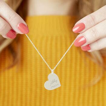 Personalised Couples Names Gold Plated Heart Necklace, 11 of 12