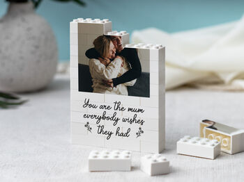 Personalised Photo Block Keepsake, 'The Mum Everybody Wishes They Had' Mother's Day And Birthday Gift, 8 of 11