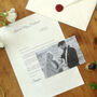 A Letter To My Husband On Our Wedding Day Personalised Keepsake, thumbnail 2 of 10