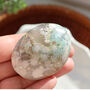 Flower Agate Palm Stone Gift With Pouch And Card, thumbnail 4 of 9