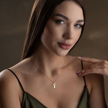 Sterling Silver Mushroom Necklace, 2 of 9