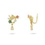 Wild Flower Drop Clip On Earrings, thumbnail 2 of 2