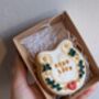 Hand Iced Personalised Be Lucky Horseshoe Biscuit Gift, thumbnail 3 of 5