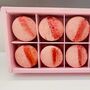 Strawberry And Rose Macarons Box Of Ten, thumbnail 2 of 6